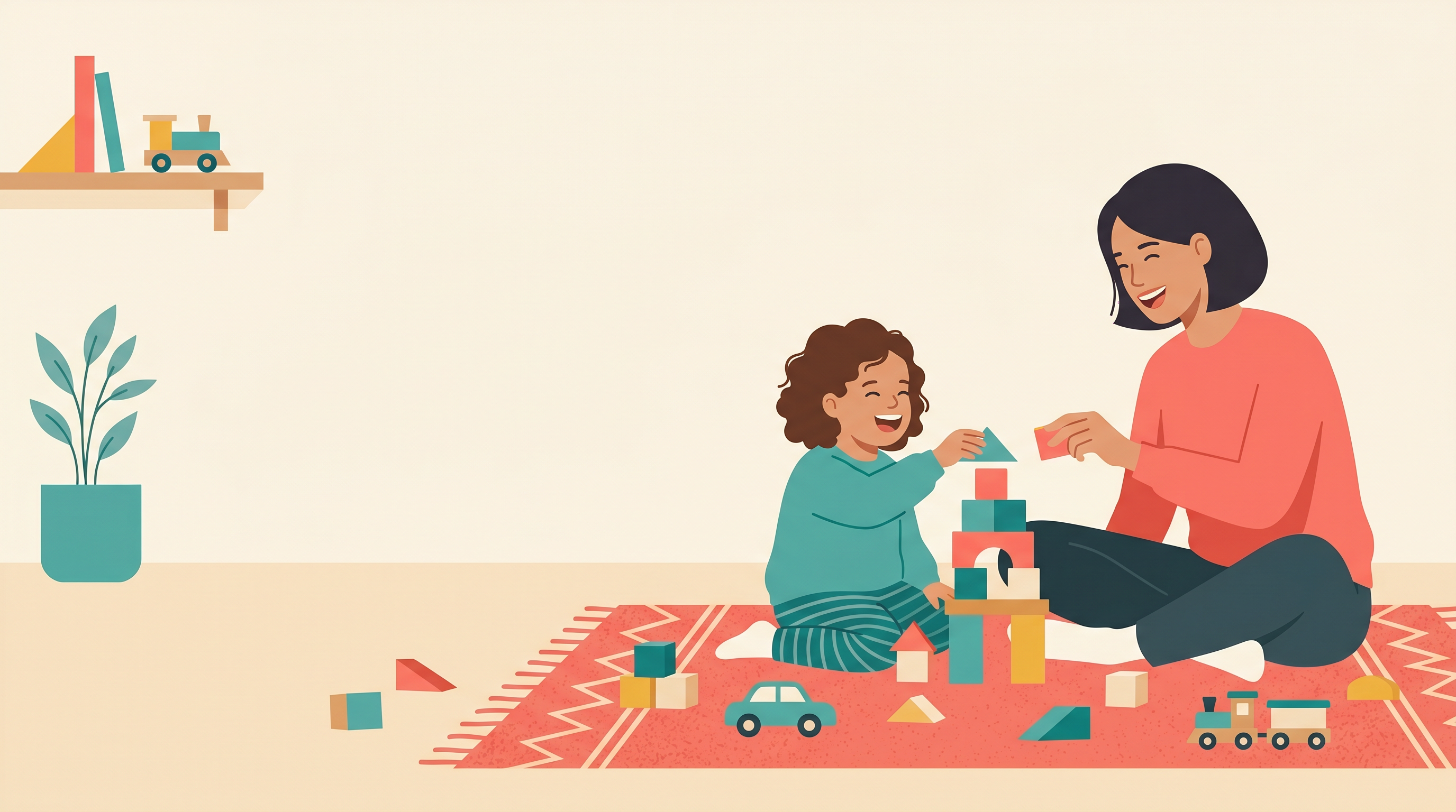 Editorial illustration — play and relational connection